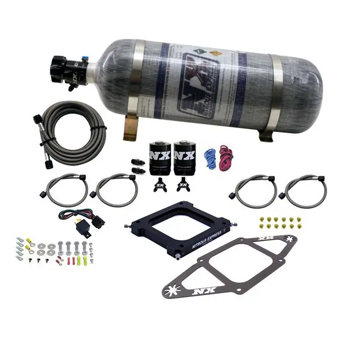 Premium 4500 Assassin Plate Alcohol Stage 6 100-300Hp with 12Lb Carbon Bottle Nitrous Express NX 67275-12