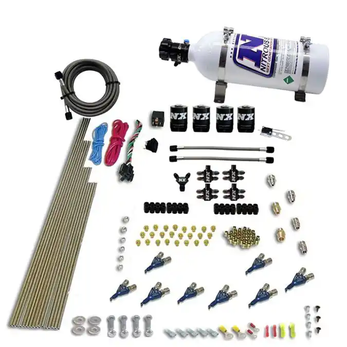 8-Cyl Direct Port Nitrous System EFI Gasoline (200-500Hp) 5LB Nitrous Express NX 80001EFI-05 Super okazja