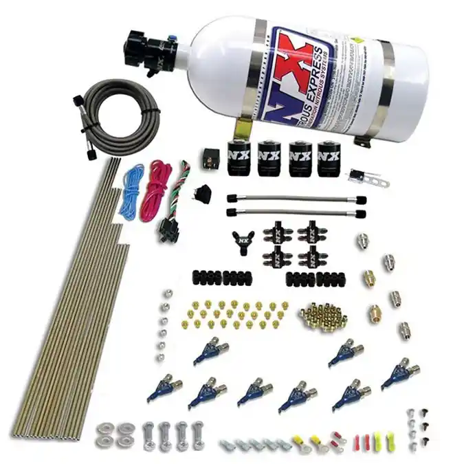 Kup online 8-Cyl Direct Port Nitrous System EFI Gasoline (200-500Hp) 10LB Nitrous Express NX 80001EFI-10