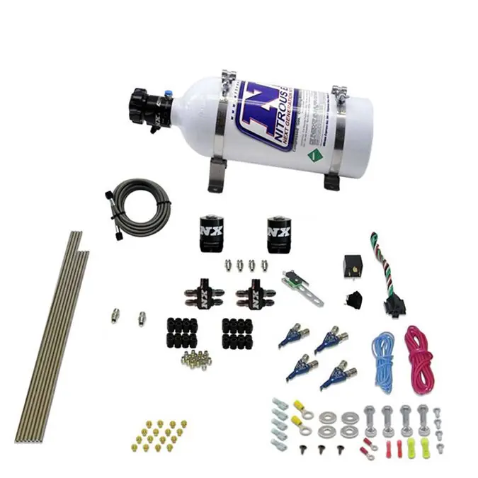 4 Cylinder Direct Port Gas 100-150-200-250Hp with 5Lb Bottle Nitrous Express NX 80004-05 Darmowy zwrot