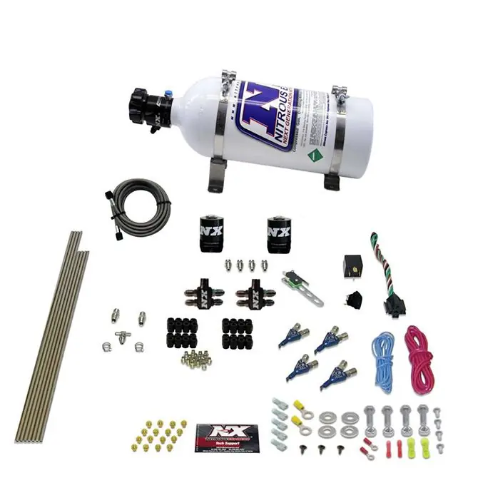 Zniżka 4-Cyl Direct Port Nitrous System EFI Gasoline (100-150-250Hp) 5LB Nitrous Express NX 80004EFI-05