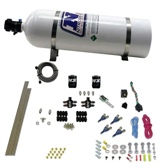 4-Cyl Direct Port Nitrous System EFI Gasoline (100-150-250Hp) 15LB Nitrous Express NX 80004EFI-15 Niska cena