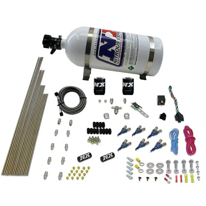 6-Cyl Direct Port Nitrous System EFI Gasoline (150-375Hp) 10LB Nitrous Express NX 80006EFI-10 Hit cenowy