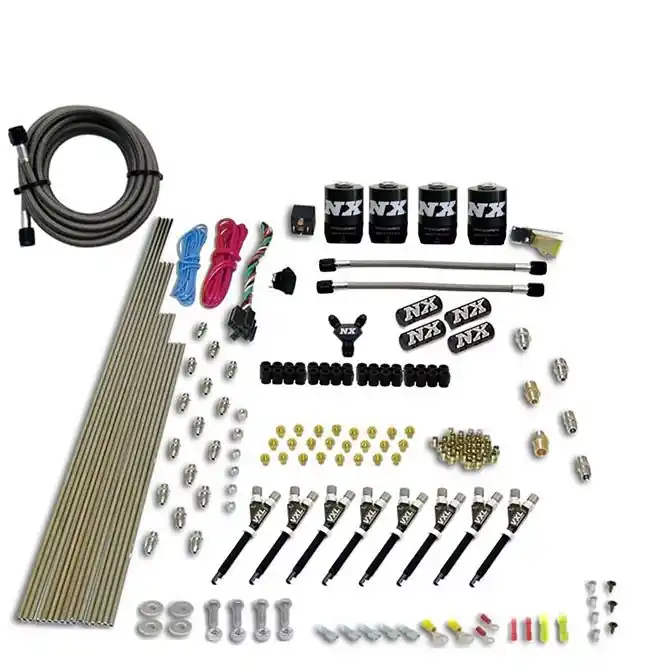 Bezpieczne zakupy 8 Cylinder VXL Direct Port 4 Solenoids without Bottle 200-500Hp Jetting Nitrous Express NX 80019-00