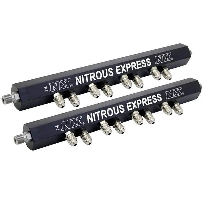 Dodaj do koszyka Injection Rails with Fittings 2 Double Hole Rails Nitrous Express NX 90001