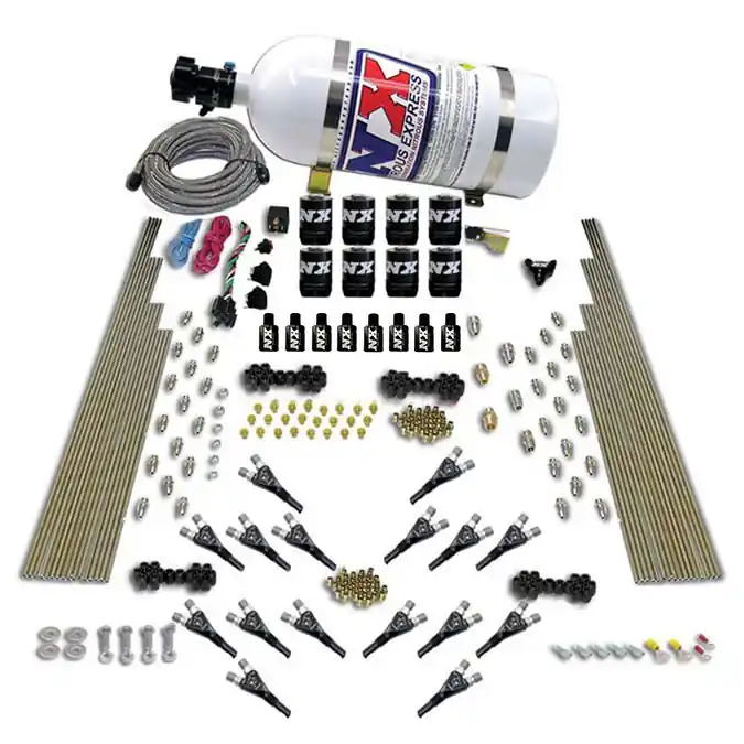 Shark Dual Stage 16 Nzls 200-1200Hp with 12Lb Carbon Bottle Nitrous Express NX 90008-12 Cena promocyjna