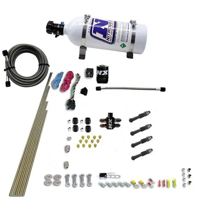 Dry Direct Port Nitrous System 4 Cylinder 5LB Nitrous Express NX 93046-05 Super okazja