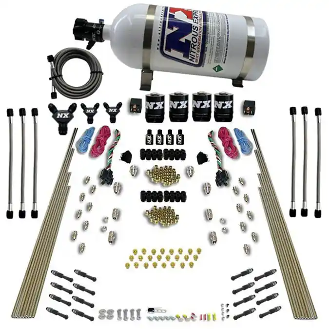 Dual Stage 8-Cyl Dry Direct Port Nitrous System Nitrous Express NX-93106-15 Darmowy zwrot