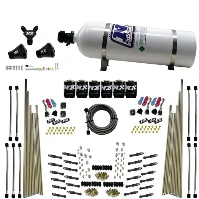 Three Stage 8-Cyl Dry Direct Port Nitrous System 15LB Nitrous Express NX 93206-15 Okazja