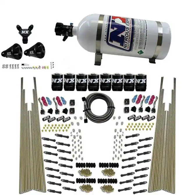 Popularny Four Stage 8-Cyl Dry Direct Port Nitrous System 10LB Nitrous Express NX 93306-10