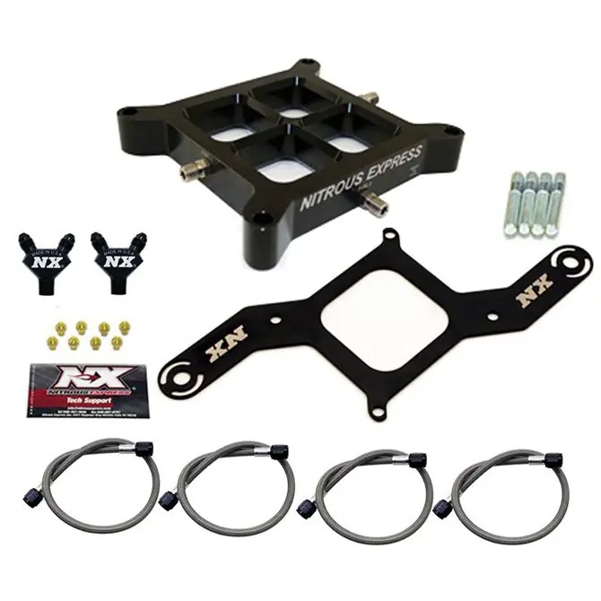 Dual Stage Billet Crossbar Plate Convesion 4150 Flange 50-300Hp Nitrous Express NX NX606 Wybór klientów