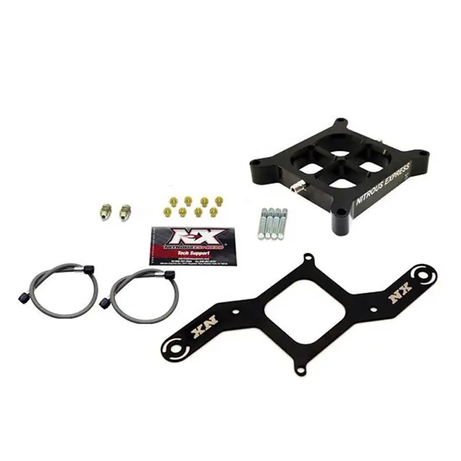 Ograniczona ilość Single Entry Pro Power Crossbar Plate Convesion 4150 Flange 100-500Hp Nitrous Express NX NX609