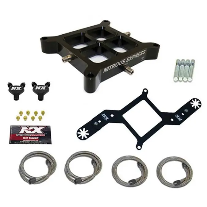 Dual Stage Billet Crossbar Plate Convesion 4150 Flange 100-500Hp Nitrous Express NX NX616 Nie przegap