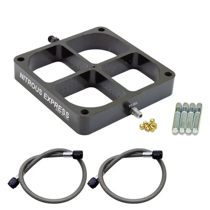 Single Entry Crossbar Plate 8500 Based Throttle Body Plate Conversion Nitrous Express NX NX639 Premium