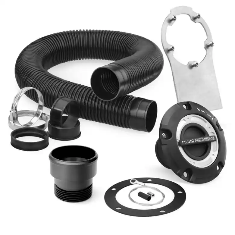 Nuke Performance Filler Cap and Fuel Hose Kit Steel Bracket with M6 Bolts CFC Unit Zamów dziś