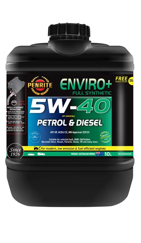 Olej silnikowy Penrite Enviro + 5W-40 Full Synthetic 10L Najlepsza cena