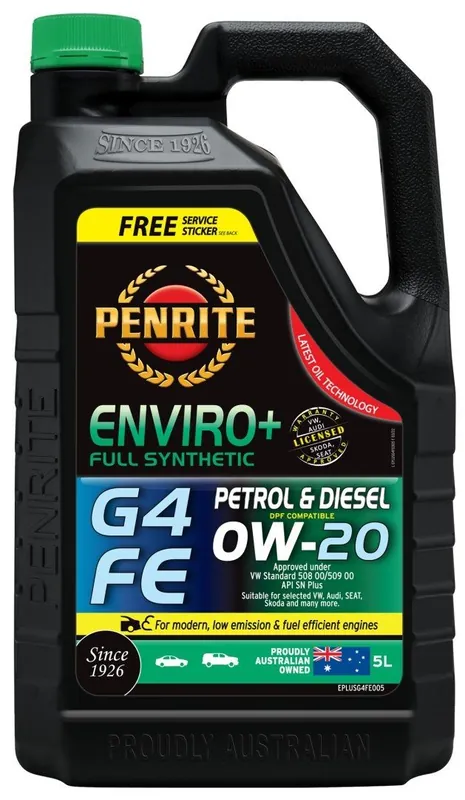 Olej silnikowy Penrite Enviro + G4 FE 0W-20 Full Synthetic 5L Hit sprzedaży