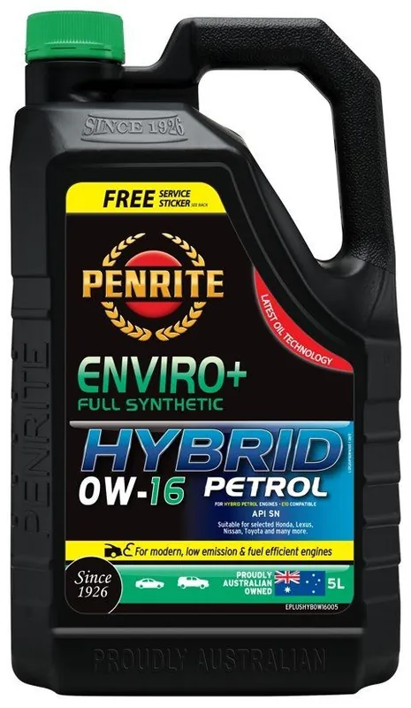 Szybka wysyłka Olej silnikowy Penrite Enviro + HYBRID 0W16 Full Synthetic 5L