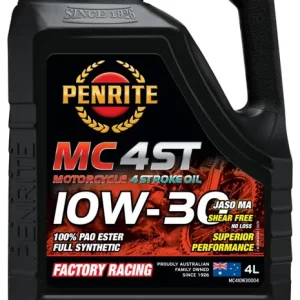 Olej silnikowy motocyklowy Penrite MC-4ST 10W-30 100% PAO ESTER Full Synthetic 4L Hit cenowy
