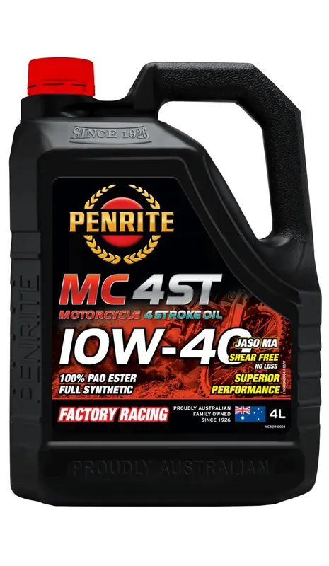 Olej silnikowy motocyklowy Penrite MC-4ST 10W-40 100% PAO ESTER Full Synthetic 4L Bezpieczna płatność