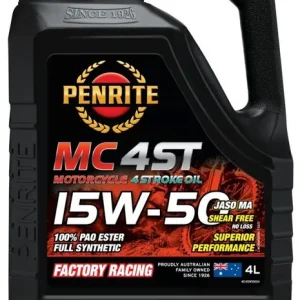 Nie przegap Olej silnikowy motocyklowy Penrite MC-4ST 15W-50 100% PAO ESTER Full Synthetic 4L