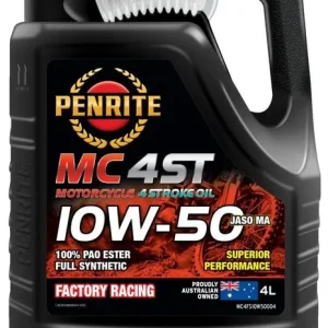 Wysoka jakość Olej silnikowy motocyklowy Penrite MC-4ST FS 10W-50 100% PAO ESTER Full Synthetic 4L