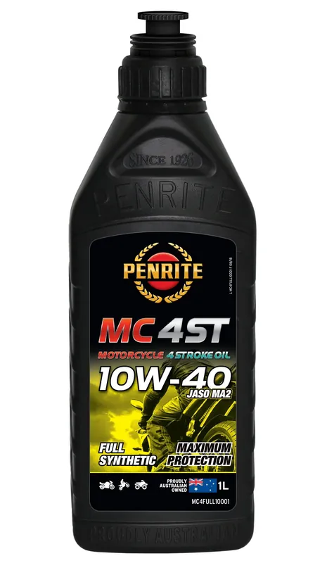 Premium Olej silnikowy motocyklowy Penrite MC-4ST Full Synthetic 10W-40 1L