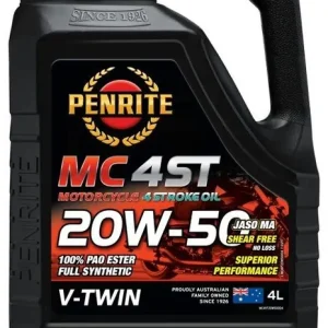 Darmowy zwrot Olej silnikowy motocyklowy Penrite MC-4ST V-TWIN 20W-50 100% PAO ESTER Full Synthetic 4L