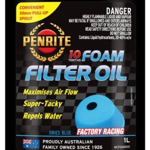 Penrite 10 Tenths Foam Filter Oil 1L – Olej do Nasączania Piankowych Filtrów Powietrza Ograniczona ilość
