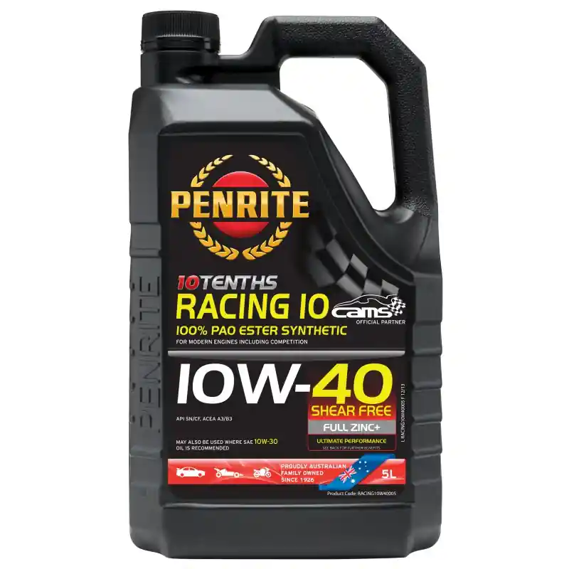 Olej silnikowy Penrite Tenths Racing 10 10W-40 PAO ESTER Full Synthetic 5L Do wyczerpania zapasów