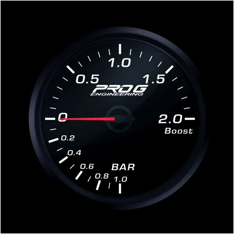Super okazja Wskaźnik Pro G Race Series 2 RC, doładowania Boost 2 Bar WHITE 52mm