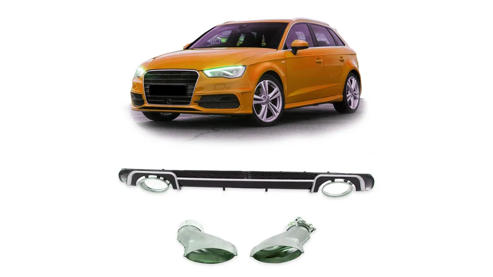Dyfuzor Audi A3 8V Tył z końcówkami Okazja
