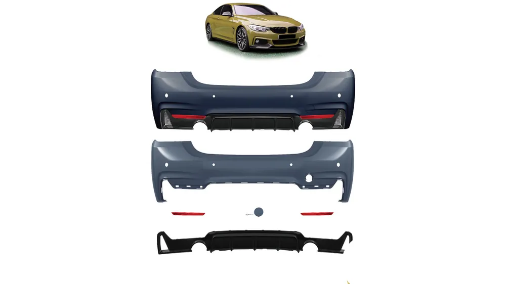Zniżka Zderzak BMW 4 F32 F33 F36 Tył z dyfuzorem