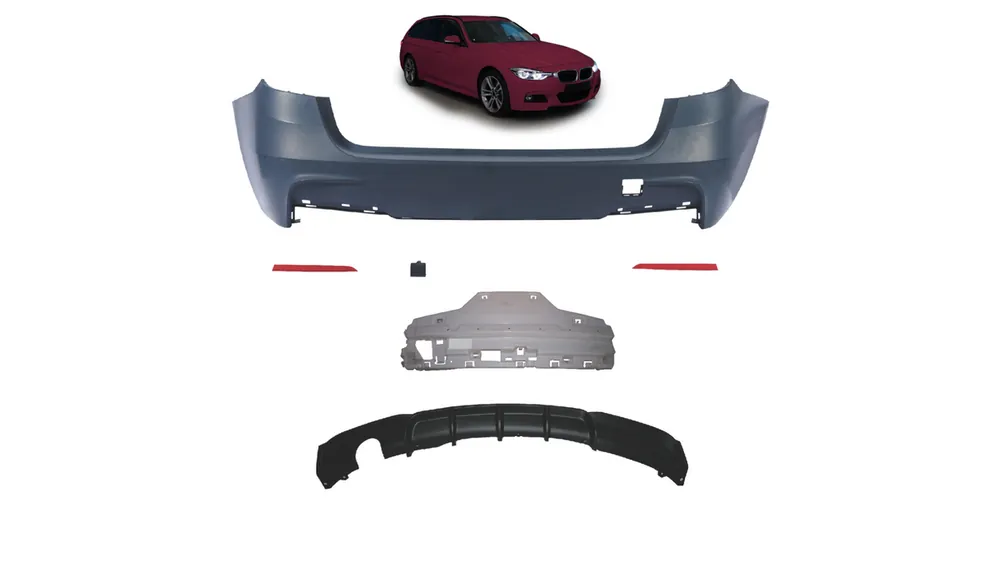 Zderzak BMW 3 F31 Tył z dyfuzorem Szybka wysyłka