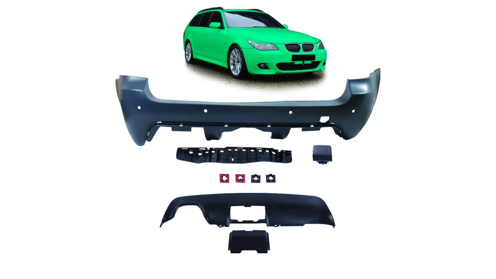 Zderzak BMW 5 E61 Facelift Tył z dyfuzorem Hit cenowy