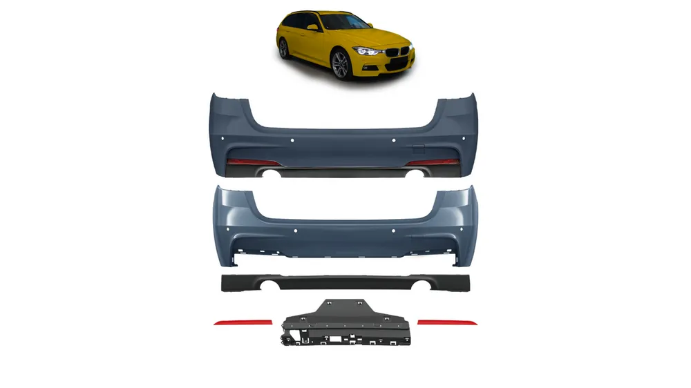 Ostatnie sztuki Zderzak BMW 3 F31 Tył z dyfuzorem