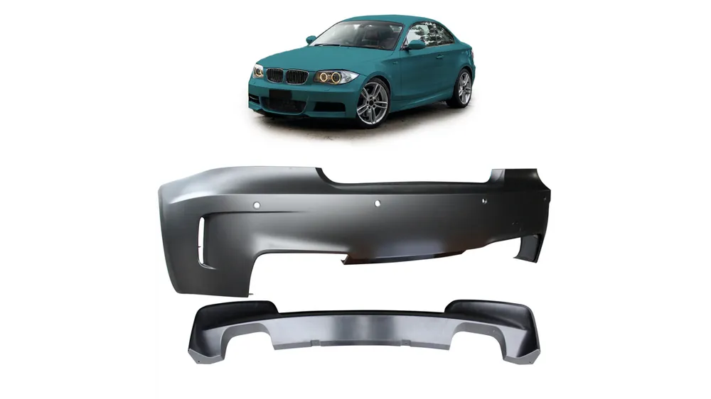 Zderzak BMW 1 E82 E88 Tył z dyfuzorem Tani