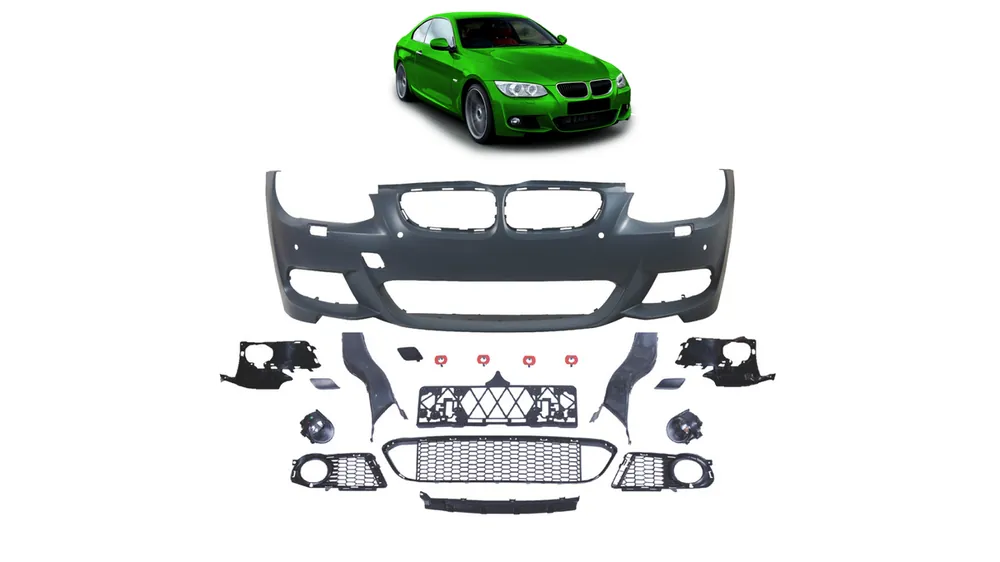 Wysoka jakość Zderzak BMW 3 E92 E93 Facelift Przód PDC SRA Halogeny