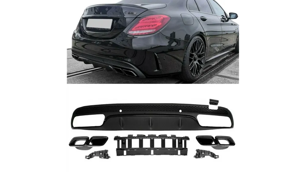 Hit sprzedaży Dyfuzor Mercedes-Benz C W205 S205 Tył z końcówkami