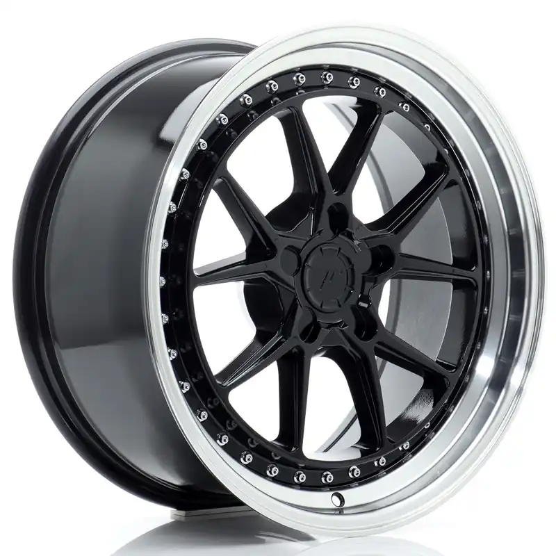 Zamów teraz Felga JR Wheels JR39 18x8,5 (5 śrub) ET15-35 Gloss Black w/ Machined Lip Blank