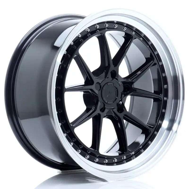Darmowy zwrot Felga JR Wheels JR39 19x9,5 (5 śrub) ET15-35 Gloss Black w/ Machined Lip Blank