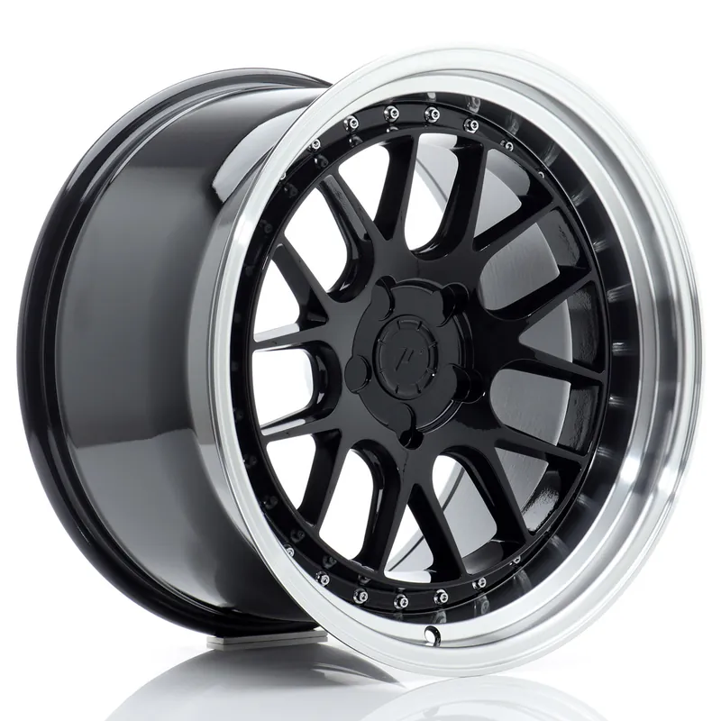 Felga JR Wheels JR40 18x10,5 (5 śrub) ET15-22 Gloss Black w/ Machined Lip Blank Szybka wysyłka