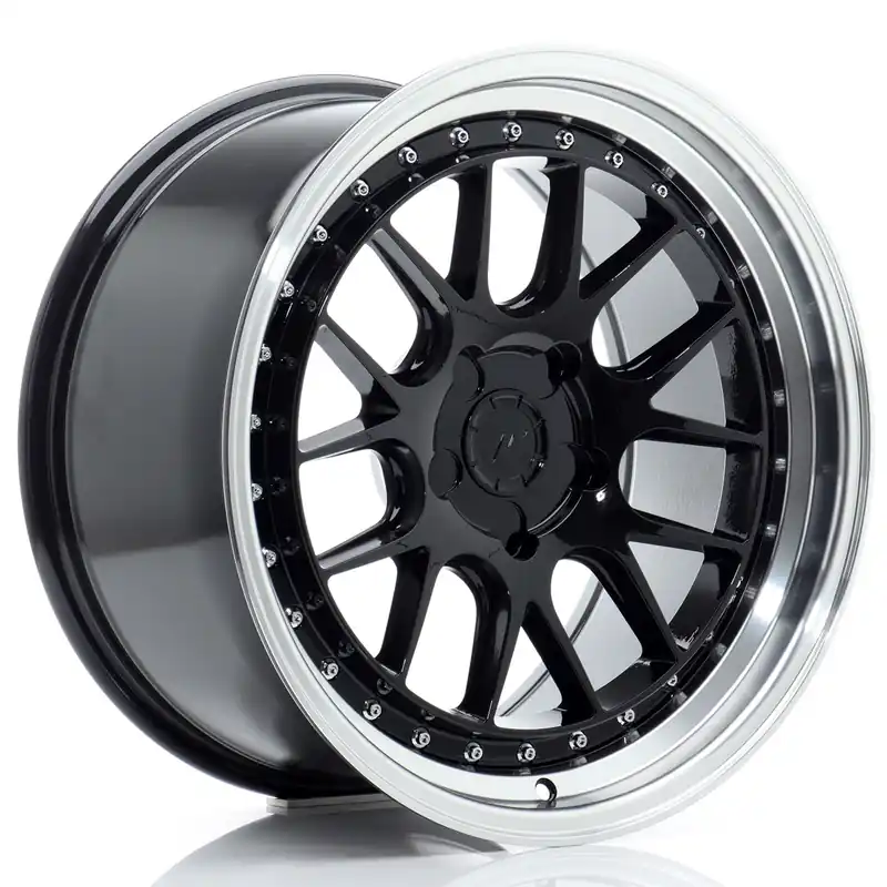 Felga JR Wheels JR40 18x9,5 (5 śrub) ET15-35 Gloss Black w/ Machined Lip Blank Nowość