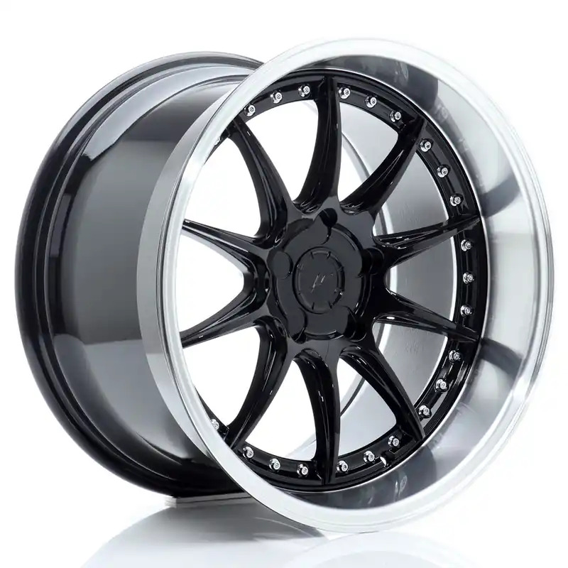 Felga JR Wheels JR41 18x10,5 (5 śrub) ET15-25 Gloss Black w/ Machined Lip Blank Najlepsza cena