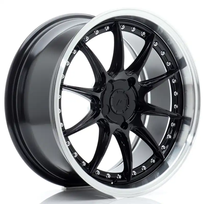 Felga JR Wheels JR41 18x8,5 (5 śrub) ET15-35 Gloss Black w/ Machined Lip Blank Hit sprzedaży