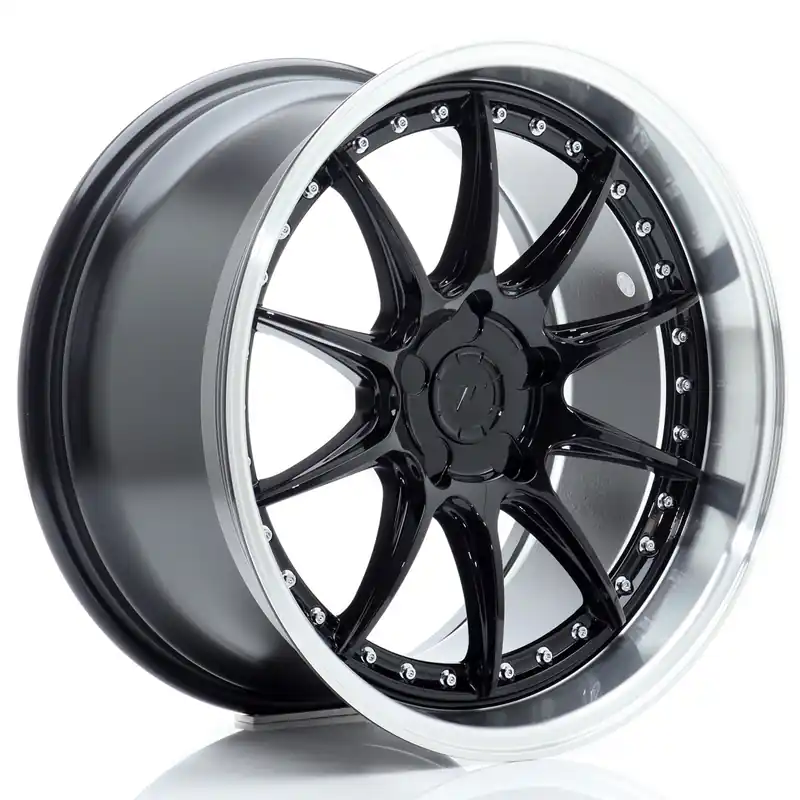Felga JR Wheels JR41 18x9,5 (5 śrub) ET15-35 Gloss Black w/ Machined Lip Blank Zniżka