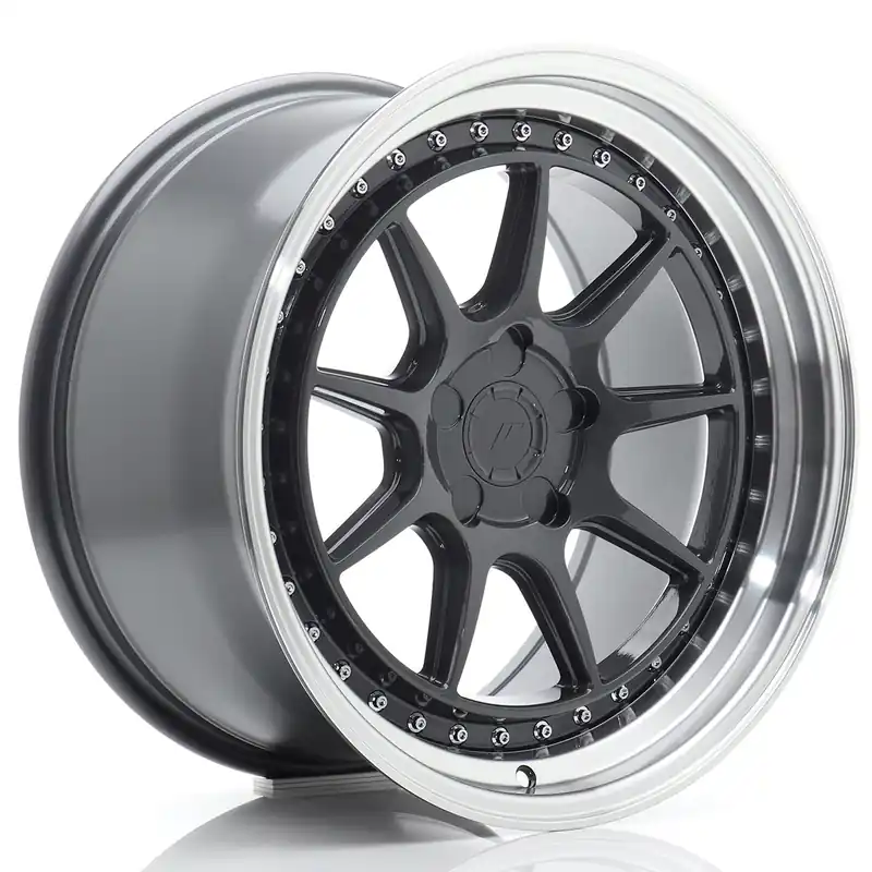 Bezpieczne zakupy Felga JR Wheels JR47 18x9,5 (5 śrub) ET15-35 Hyper Gray w/ Machined Lip Blank