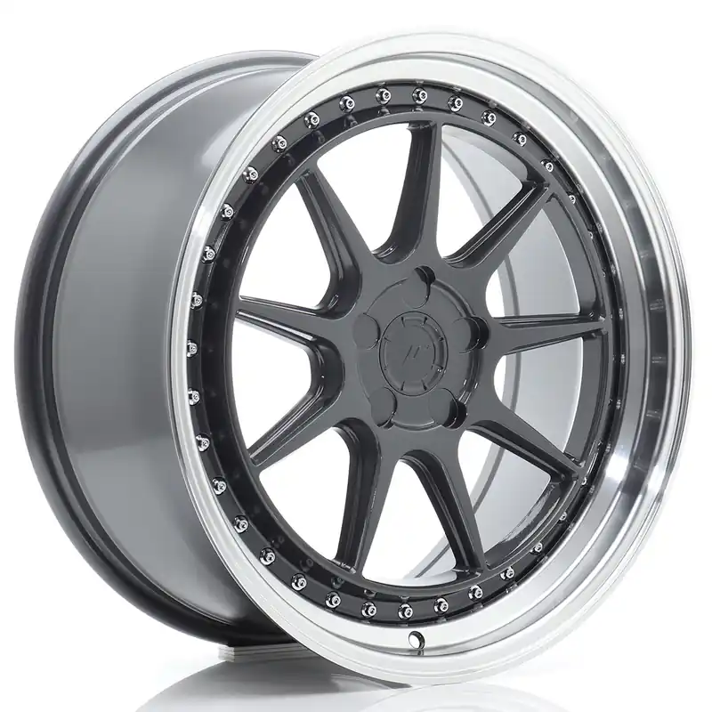 Nie przegap Felga JR Wheels JR47 19x8,5 (5 śrub) ET15-35 Hyper Gray w/ Machined Lip Blank