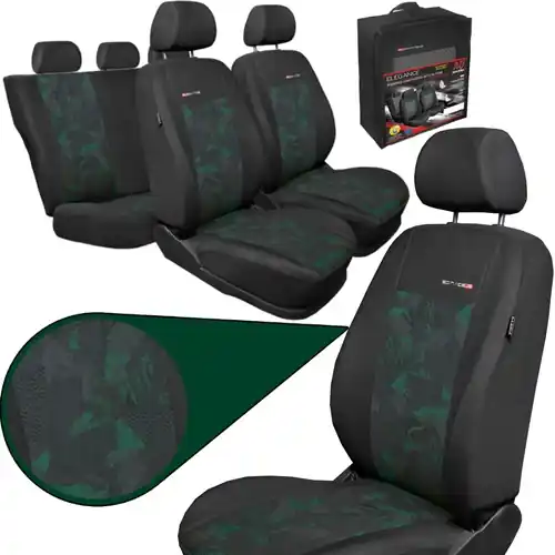 Hit cenowy Pokrowce na fotele samochodowe Auto-Dekor Elegance materiałowe Zielone