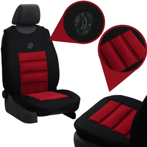 Dostępne od ręki Mata tłoczona na przednie siedzenie samochodowe Pok-Ter Ergonomic Czerwona